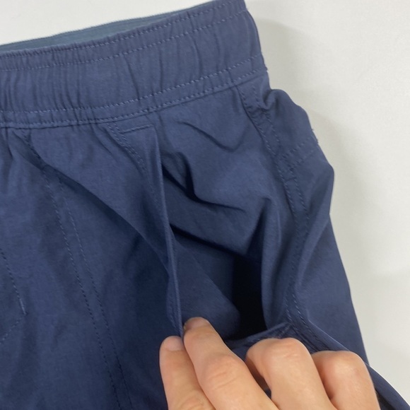 Kenneth Cole Navy Blue Lined Shorts Drawstring Waist Size Small - Picture 4 of 10